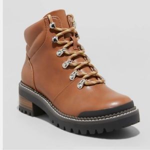 Universal Thread Kira Hiking Style Boots sz 9 Cognac